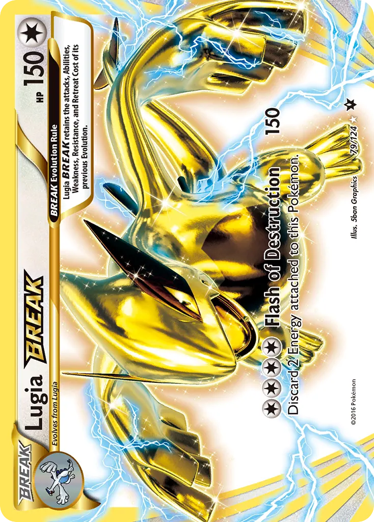 Lugia BREAK from XY Fates Collide, card 79 of 124