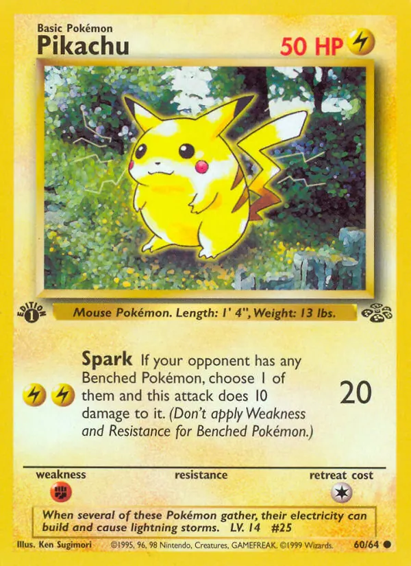 Ken Sugimori's New Pikachu Points Back at Jungle #60, and a Prize Pack Charizard VMAX Jumped 81%. Here's Why.