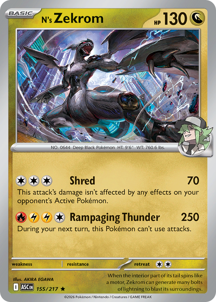 N's Zekrom Pokemon Center Exclusive