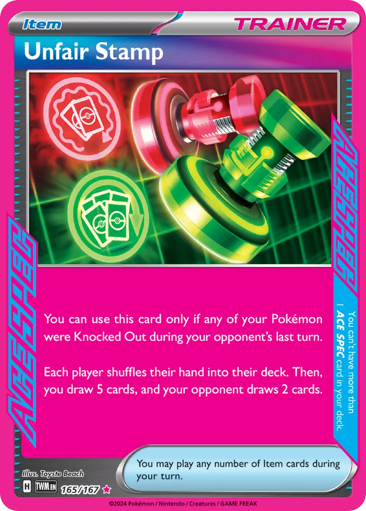 Prize Pack Unfair Stamp Now Costs 6x the Set Printing