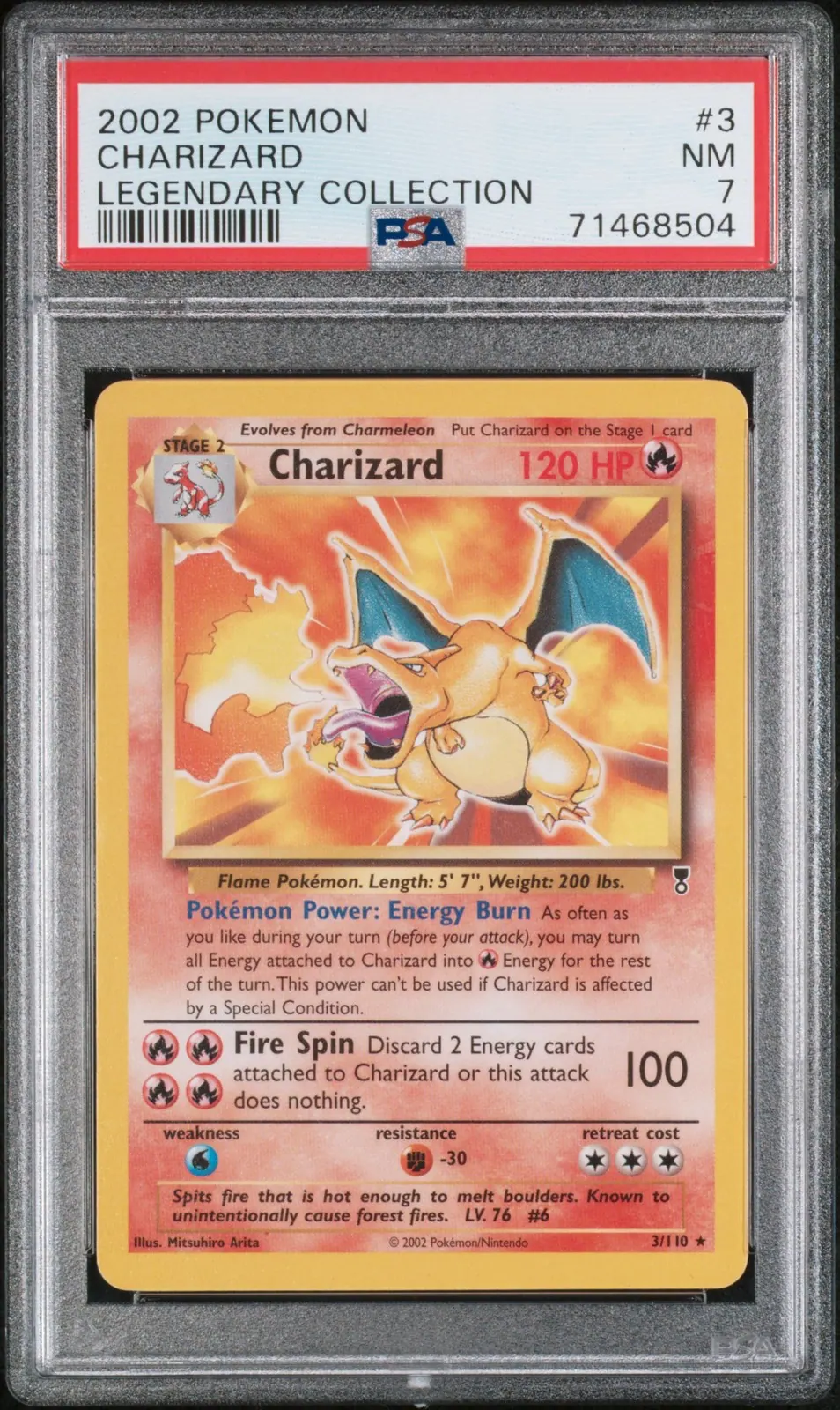 PSA 7 Charizard Legendary Collection