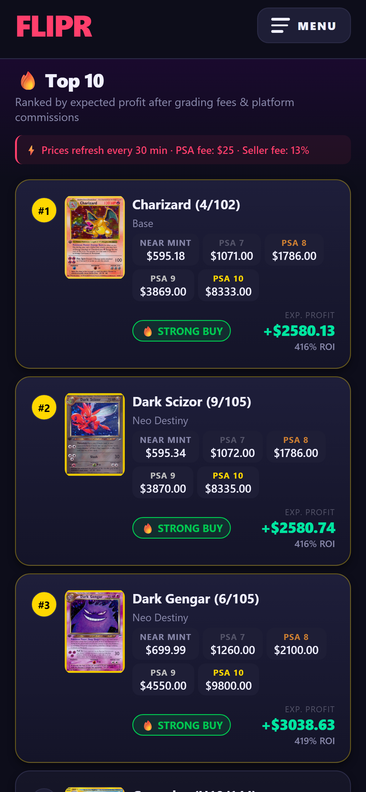 Flipr PSA Dashboard